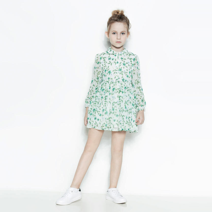 kids clothes printing dress