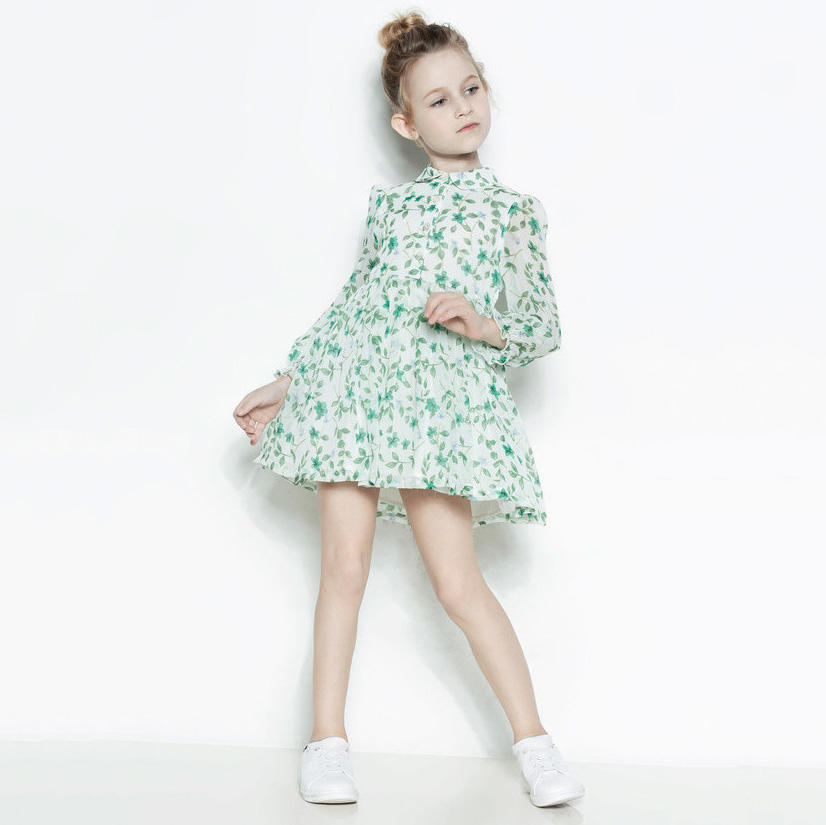 kids clothes printing dress